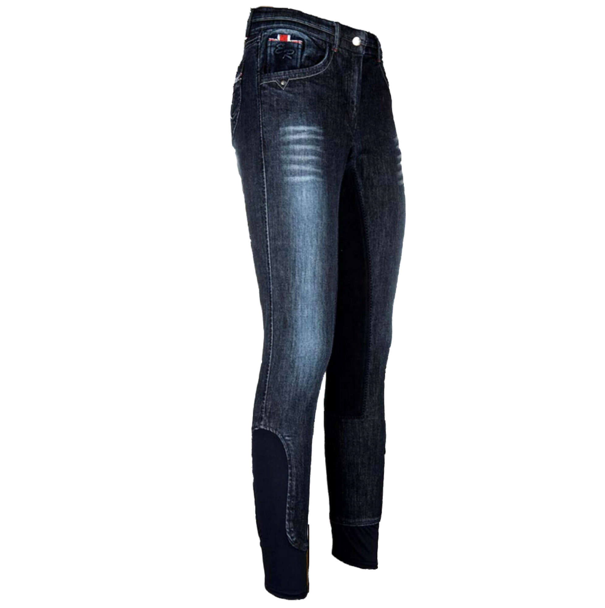 Easy Rider Reithose Michela Denium Full Grip, jeansblau